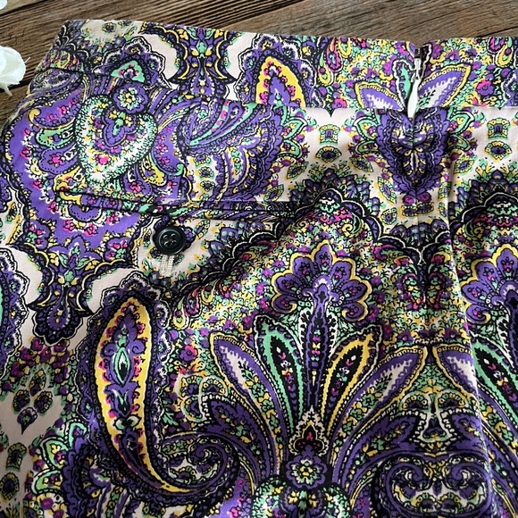 J. Crew No. 2 Pencil Skirt Paisley Print Size 6 - Picture 2 of 14